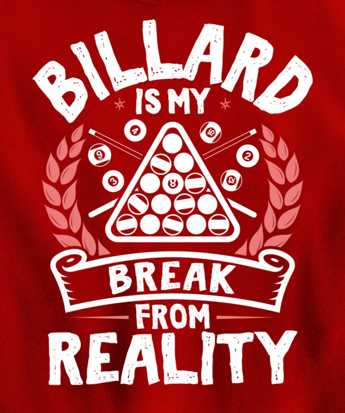 Billard Break Reality - Cool Funny Playing Billard Statement Pullover Hoodie