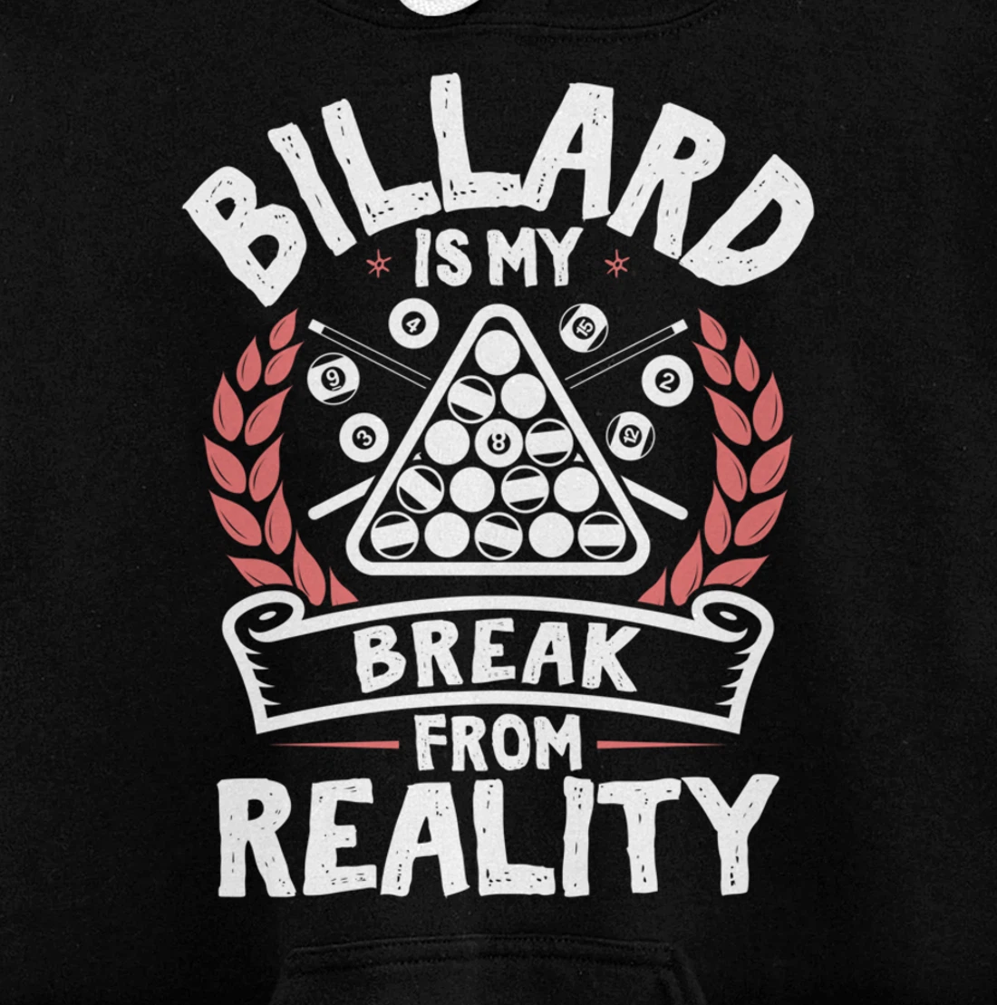Billard Break Reality - Cool Funny Playing Billard Statement Pullover Hoodie