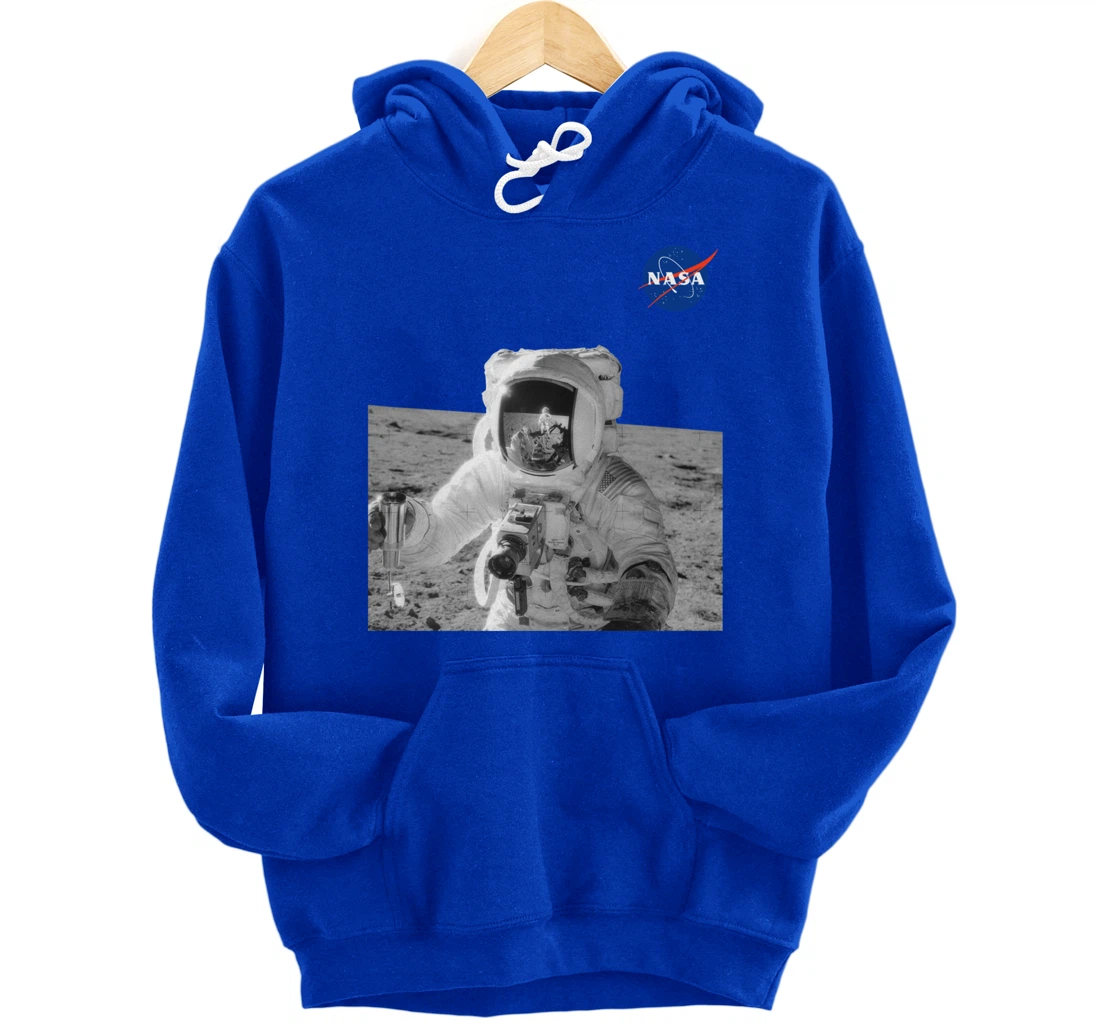 NASA Second Manned Lunar Landing Mission 1969 Moon Photo Pullover Hoodie