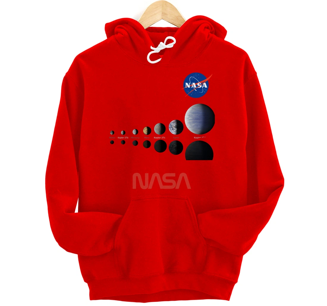 NASA Kepler Mission A Moon-size Line Up Artist Concept Gift Pullover Hoodie