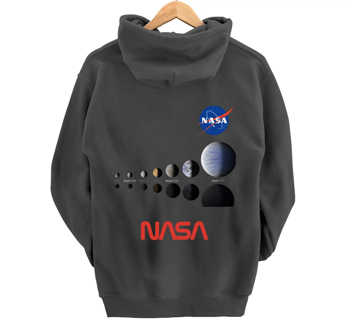 NASA Kepler Mission A Moon-size Line Up Artist Concept Gift Pullover Hoodie