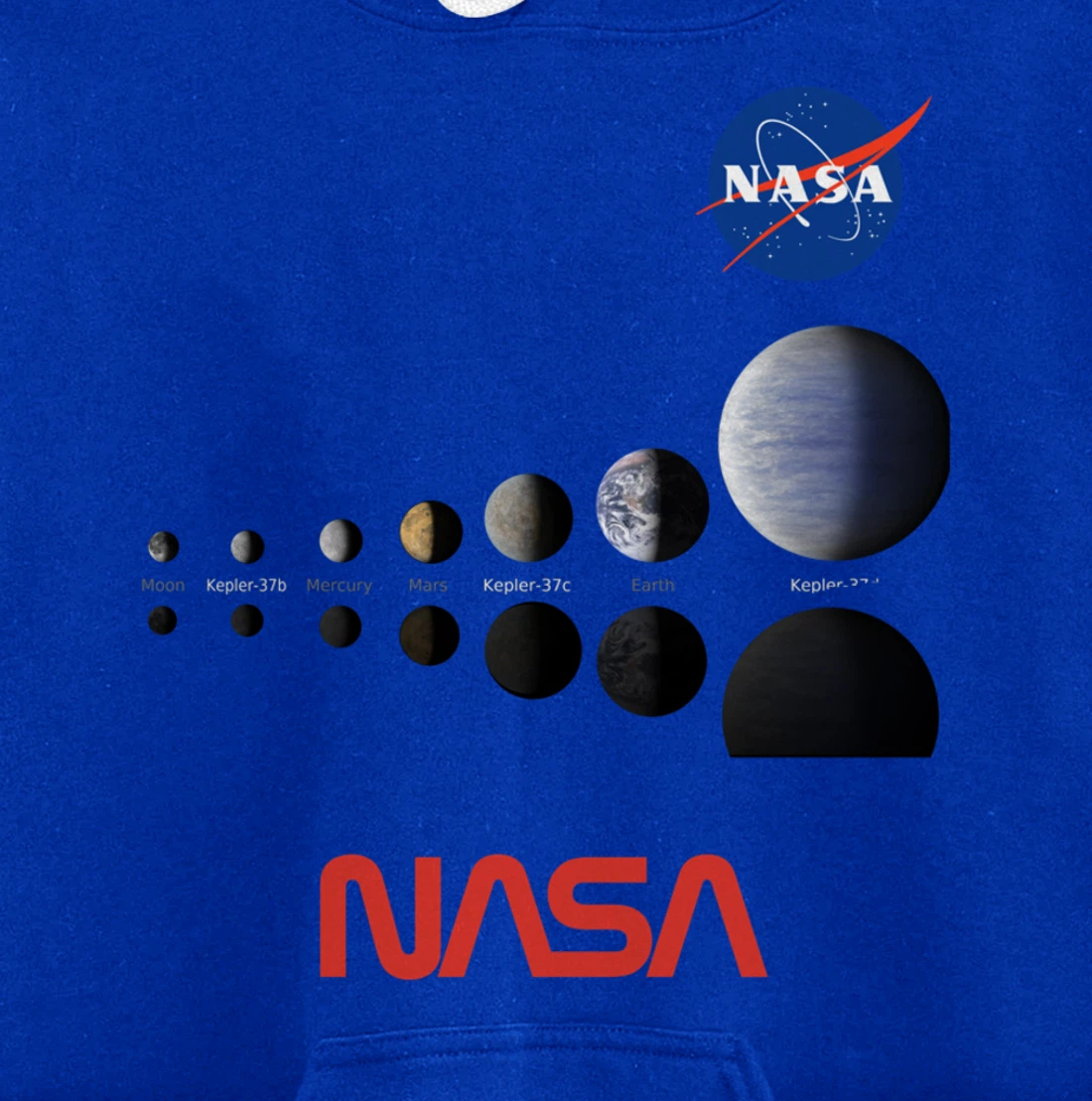 NASA Kepler Mission A Moon-size Line Up Artist Concept Gift Pullover Hoodie