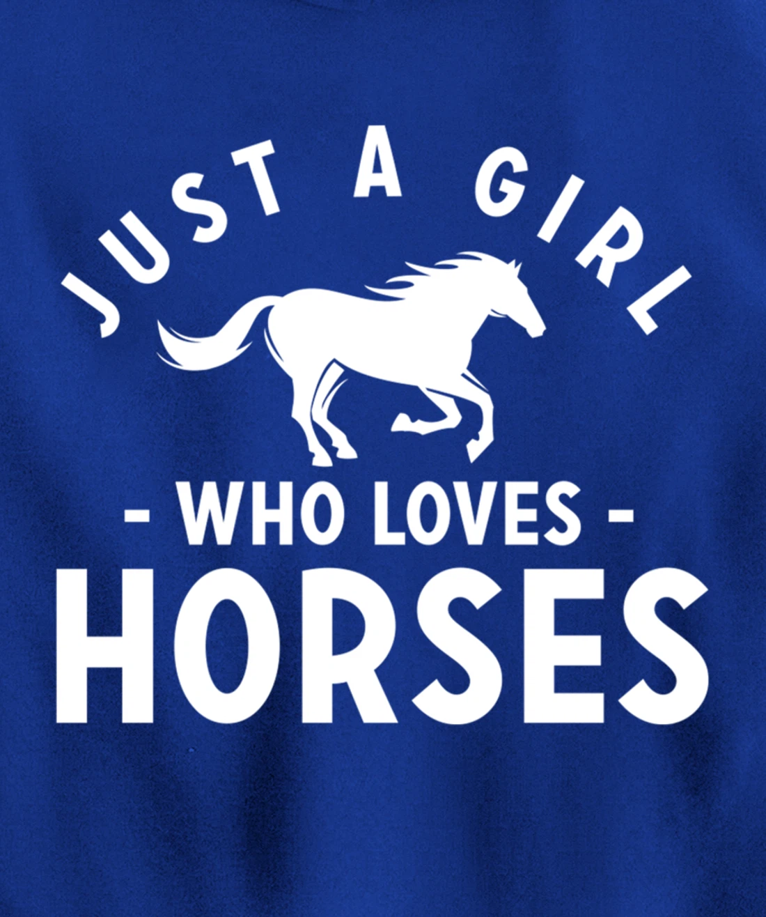Just a Girl Who Loves Horses - Pony Lovers Horse Riding Cute Pullover Hoodie
