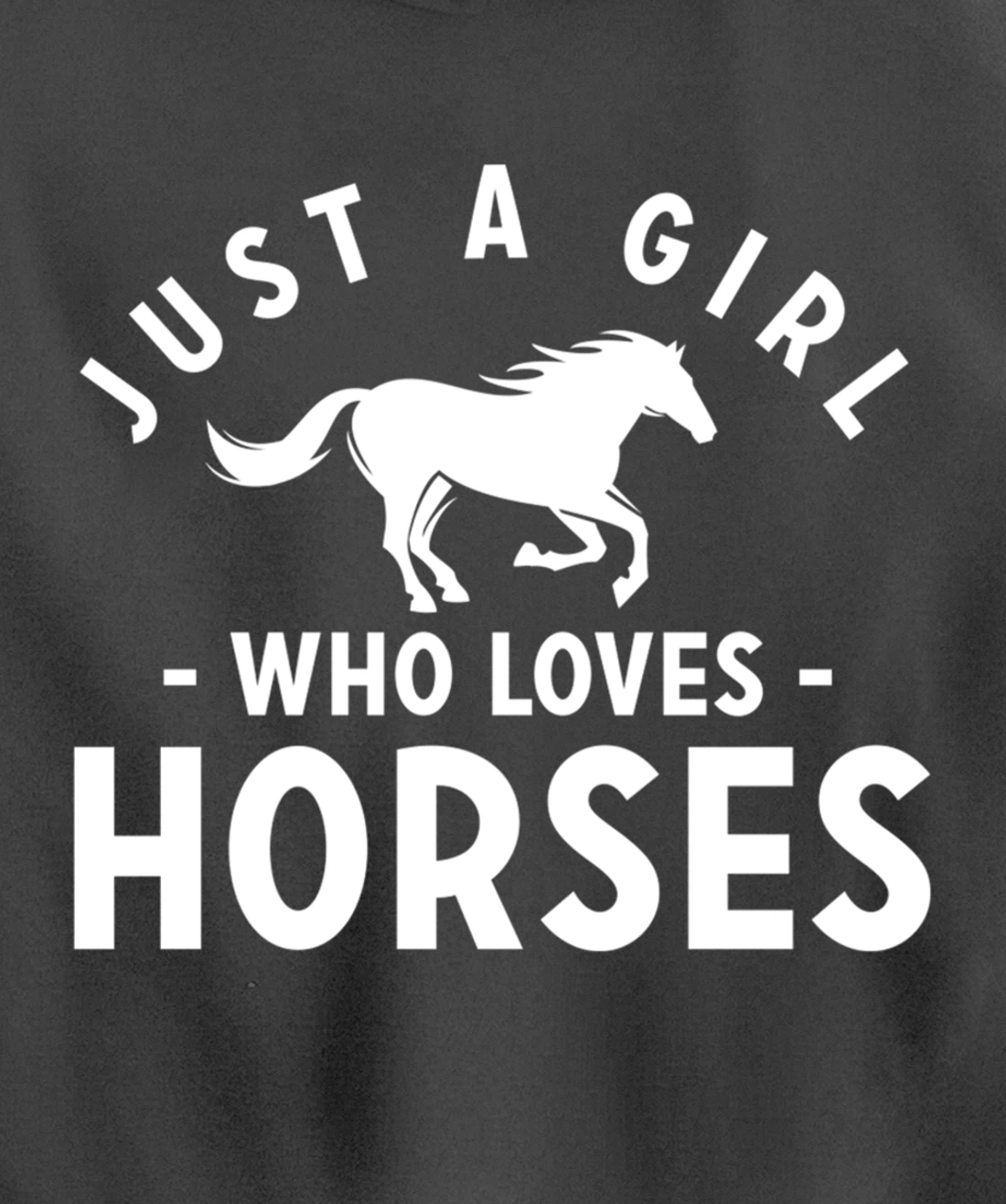 Just a Girl Who Loves Horses - Pony Lovers Horse Riding Cute Pullover Hoodie