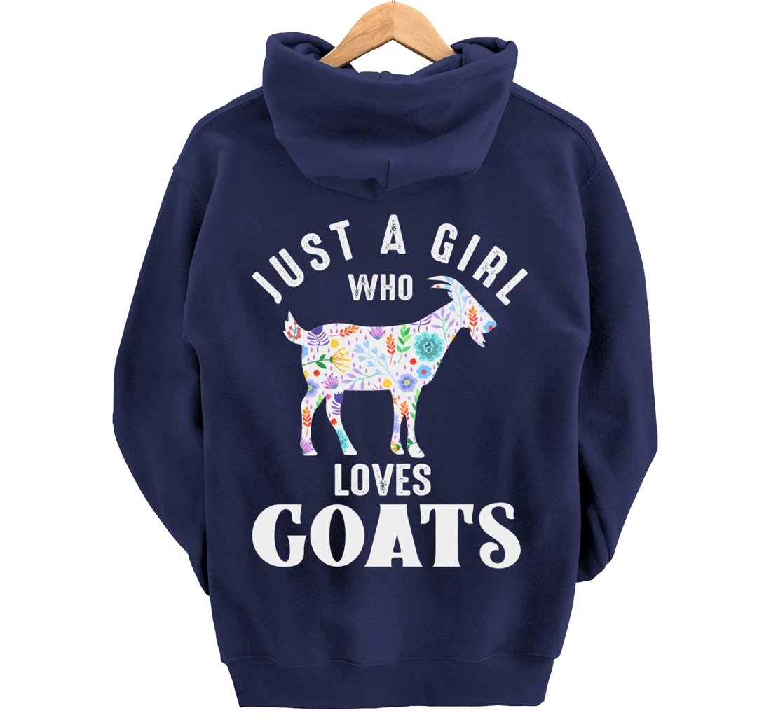 Just a Girl Who Loves Goats Pullover Hoodie