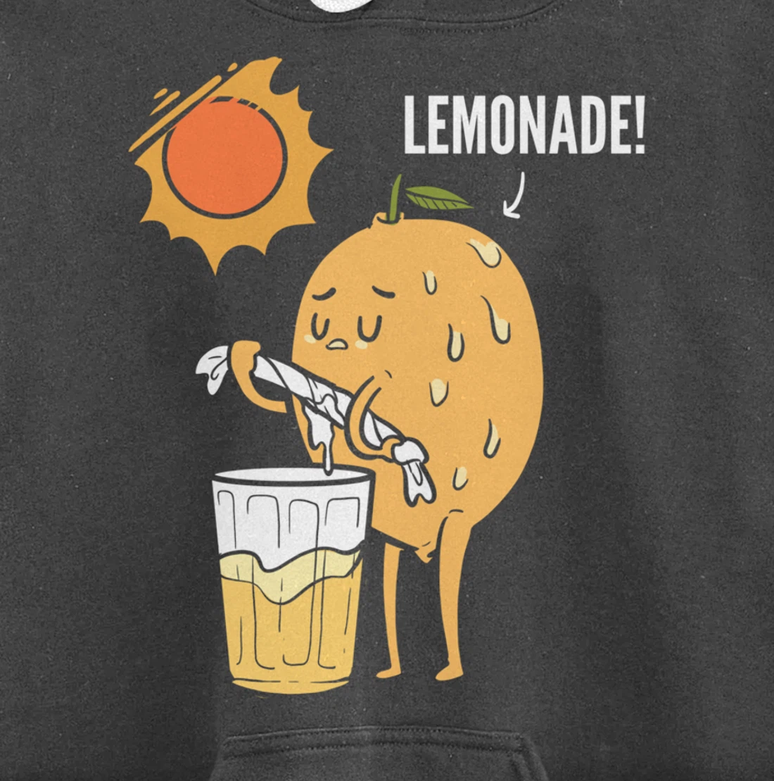 Lemonade Juice Dehydrated Person Pullover Hoodie