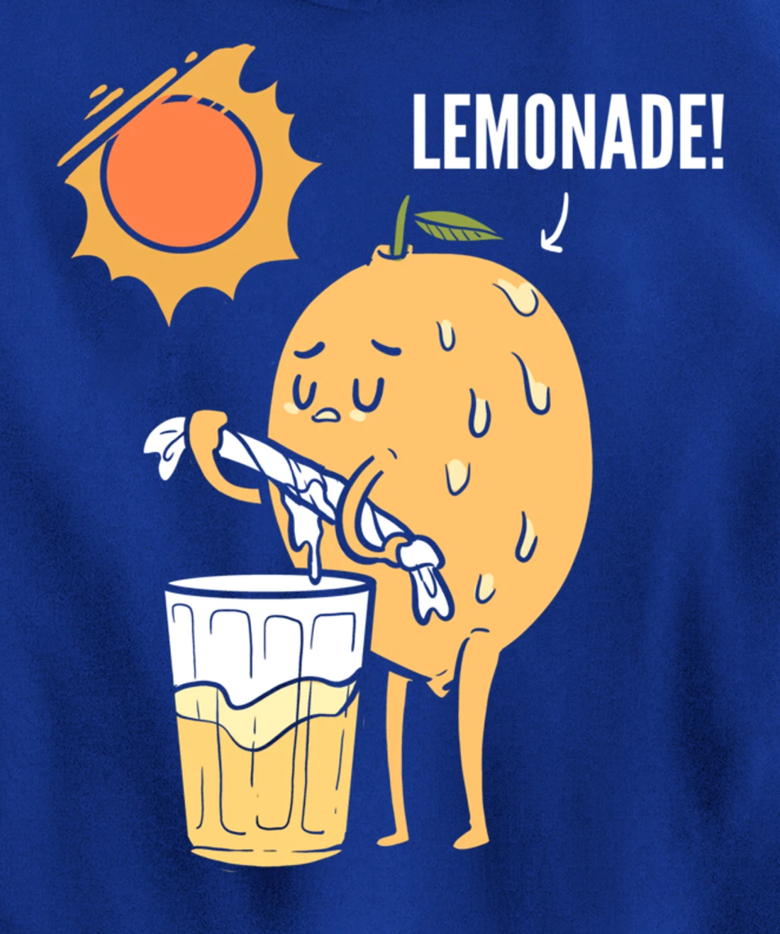 Lemonade Juice Dehydrated Person Pullover Hoodie