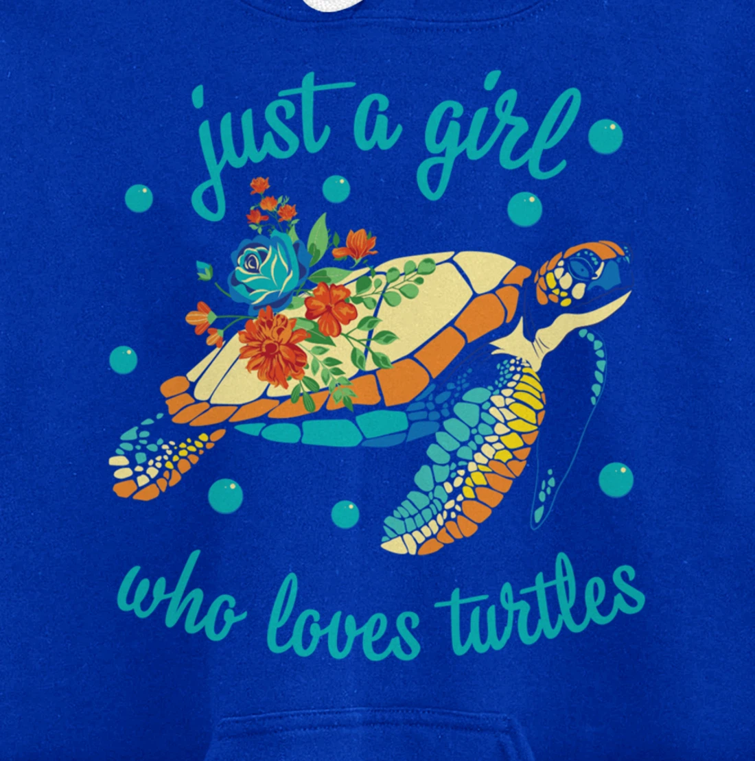 Just a Girl Who Loves Turtles - Sea Turtle Lover Pullover Hoodie