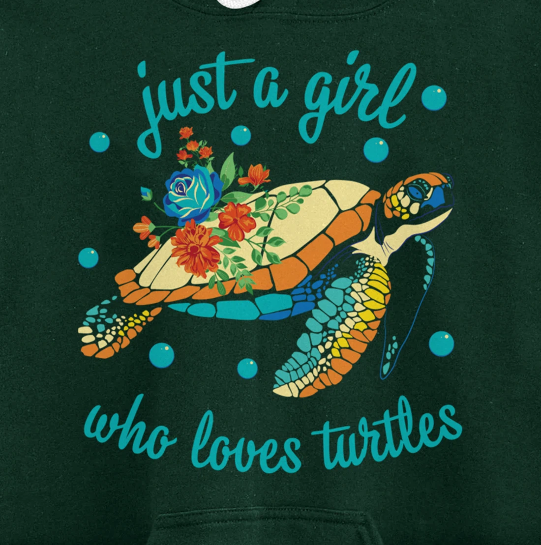 Just a Girl Who Loves Turtles - Sea Turtle Lover Pullover Hoodie