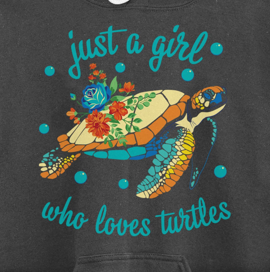 Just a Girl Who Loves Turtles - Sea Turtle Lover Pullover Hoodie