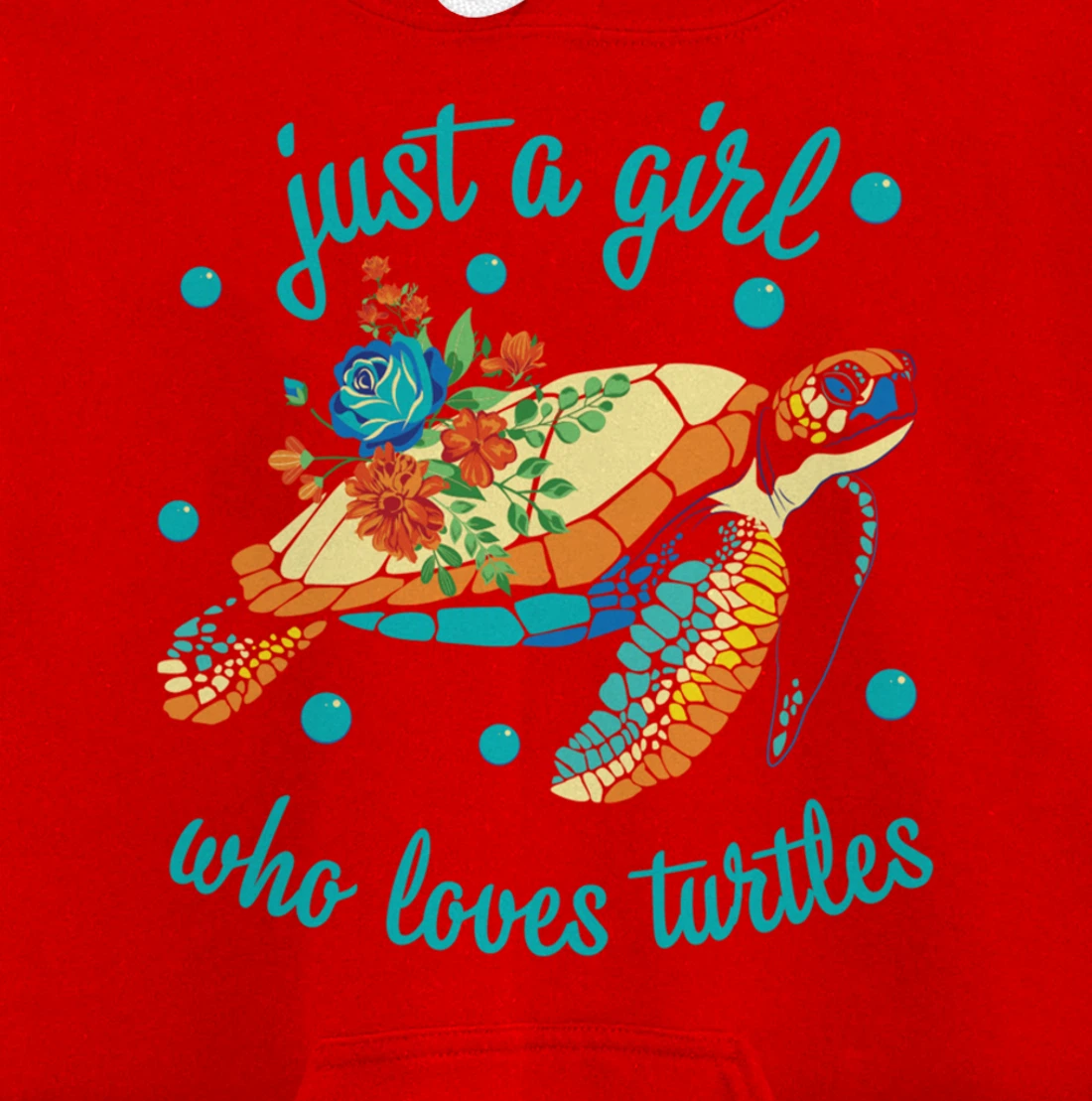 Just a Girl Who Loves Turtles - Sea Turtle Lover Pullover Hoodie