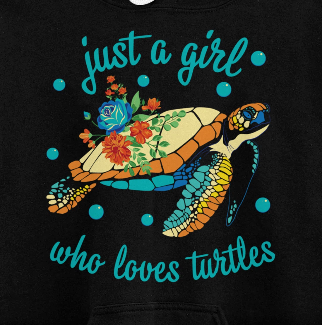 Just a Girl Who Loves Turtles - Sea Turtle Lover Pullover Hoodie