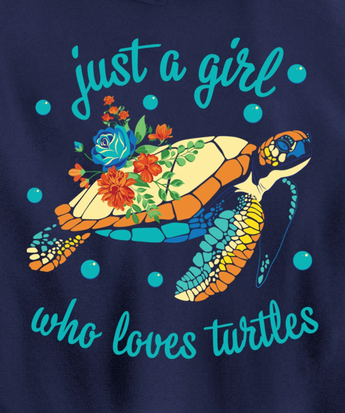 Just a Girl Who Loves Turtles - Sea Turtle Lover Pullover Hoodie