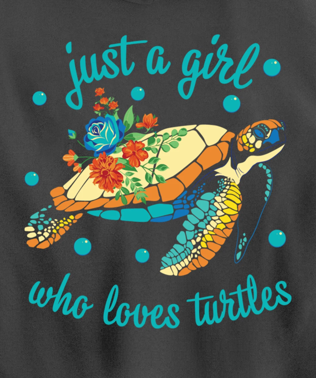 Just a Girl Who Loves Turtles - Sea Turtle Lover Pullover Hoodie