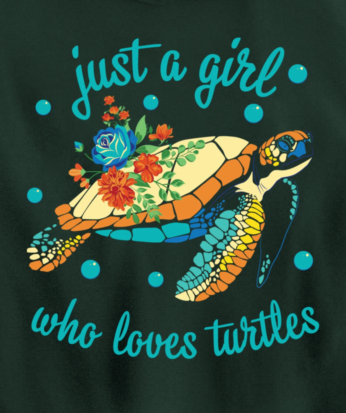 Just a Girl Who Loves Turtles - Sea Turtle Lover Pullover Hoodie