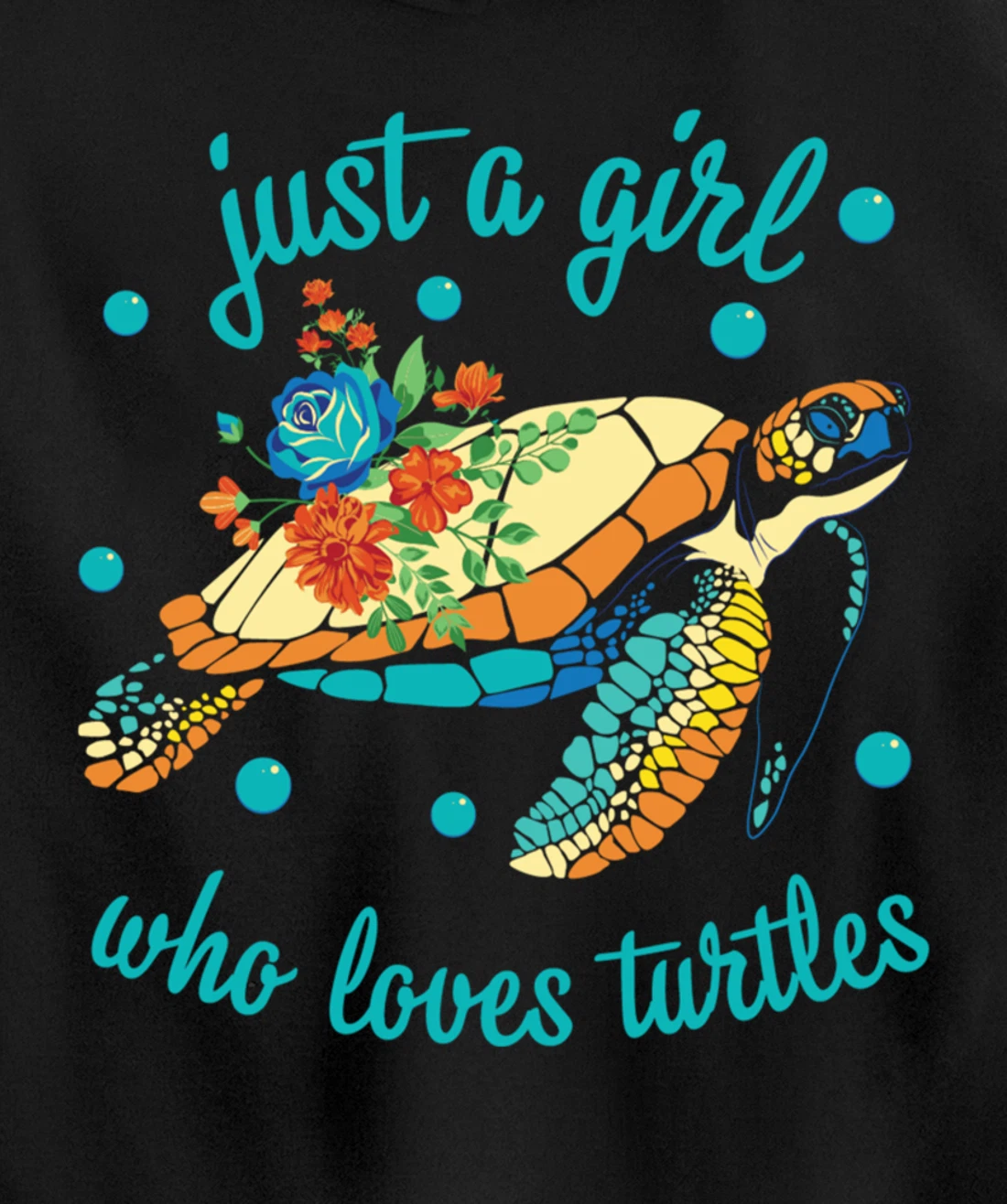 Just a Girl Who Loves Turtles - Sea Turtle Lover Pullover Hoodie
