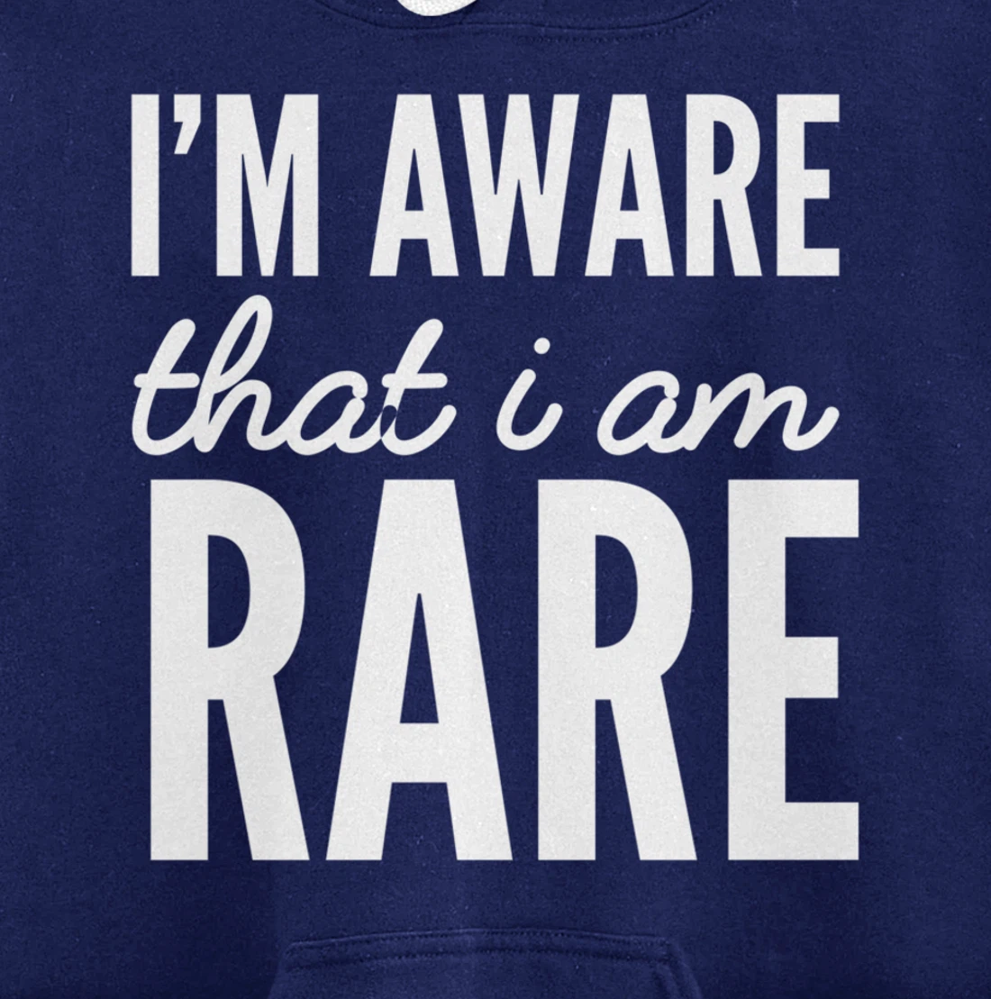 I'm rare Unique Person Pullover Hoodie