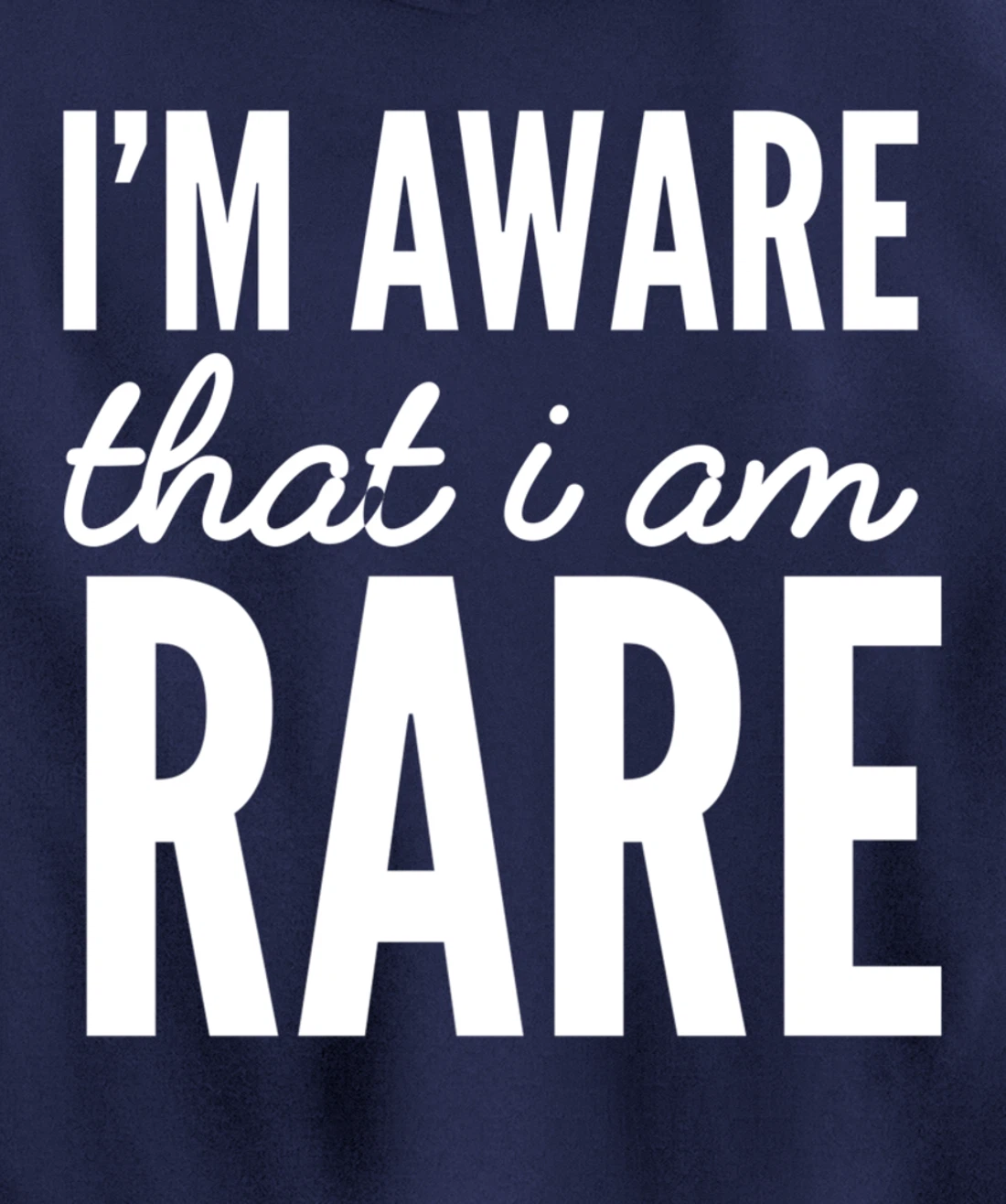 I'm rare Unique Person Pullover Hoodie