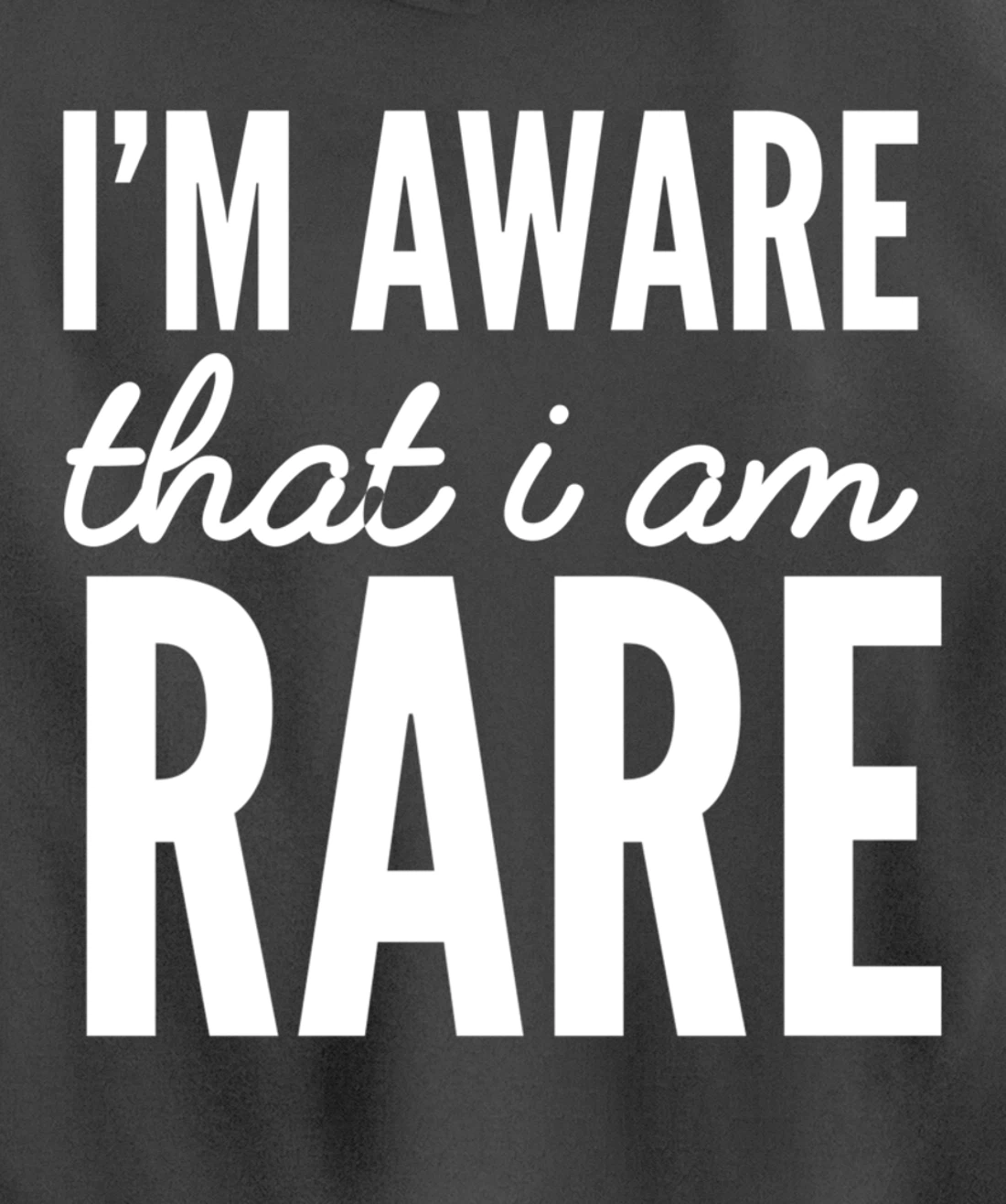 I'm rare Unique Person Pullover Hoodie