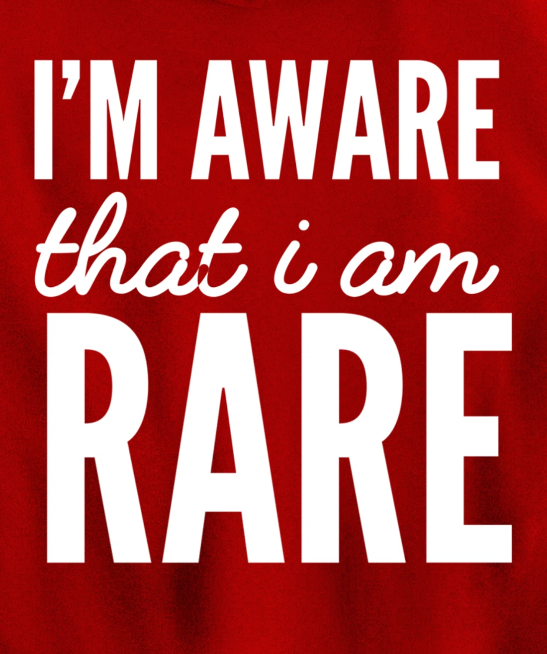 I'm rare Unique Person Pullover Hoodie