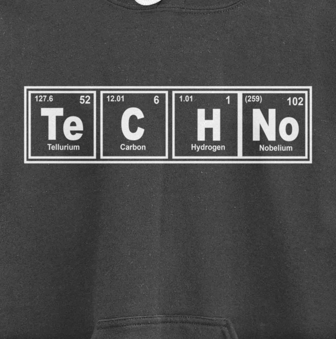 EDM Music Techno Periodic Table Chemistry For DJ Producer Pullover Hoodie