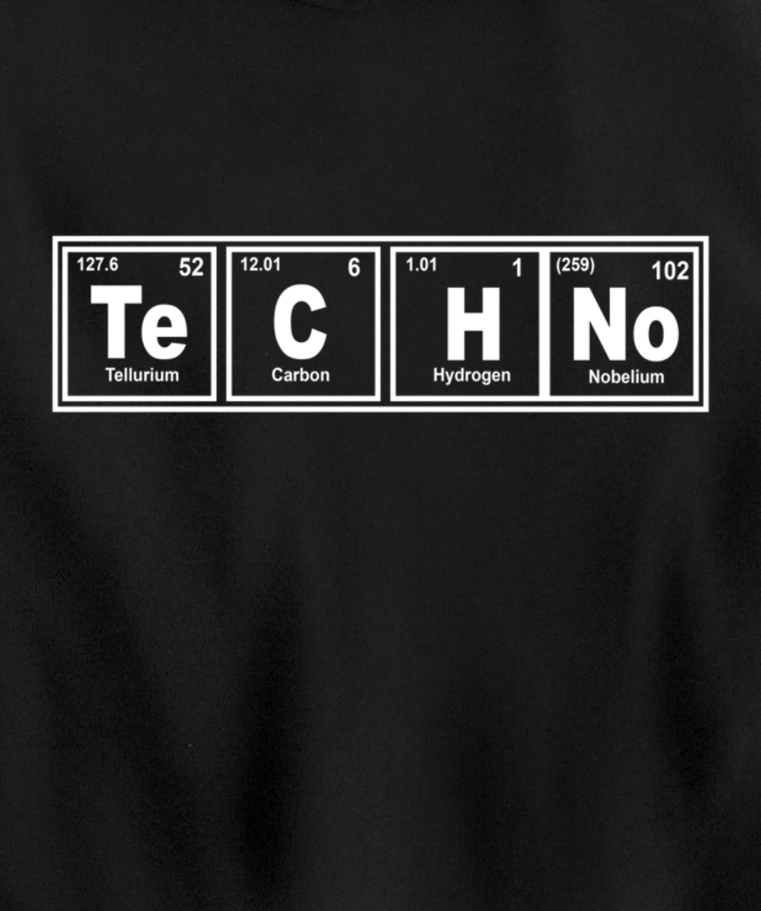 EDM Music Techno Periodic Table Chemistry For DJ Producer Pullover Hoodie