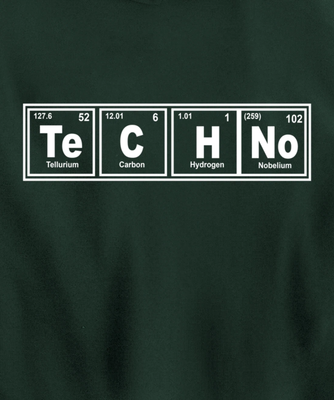 EDM Music Techno Periodic Table Chemistry For DJ Producer Pullover Hoodie