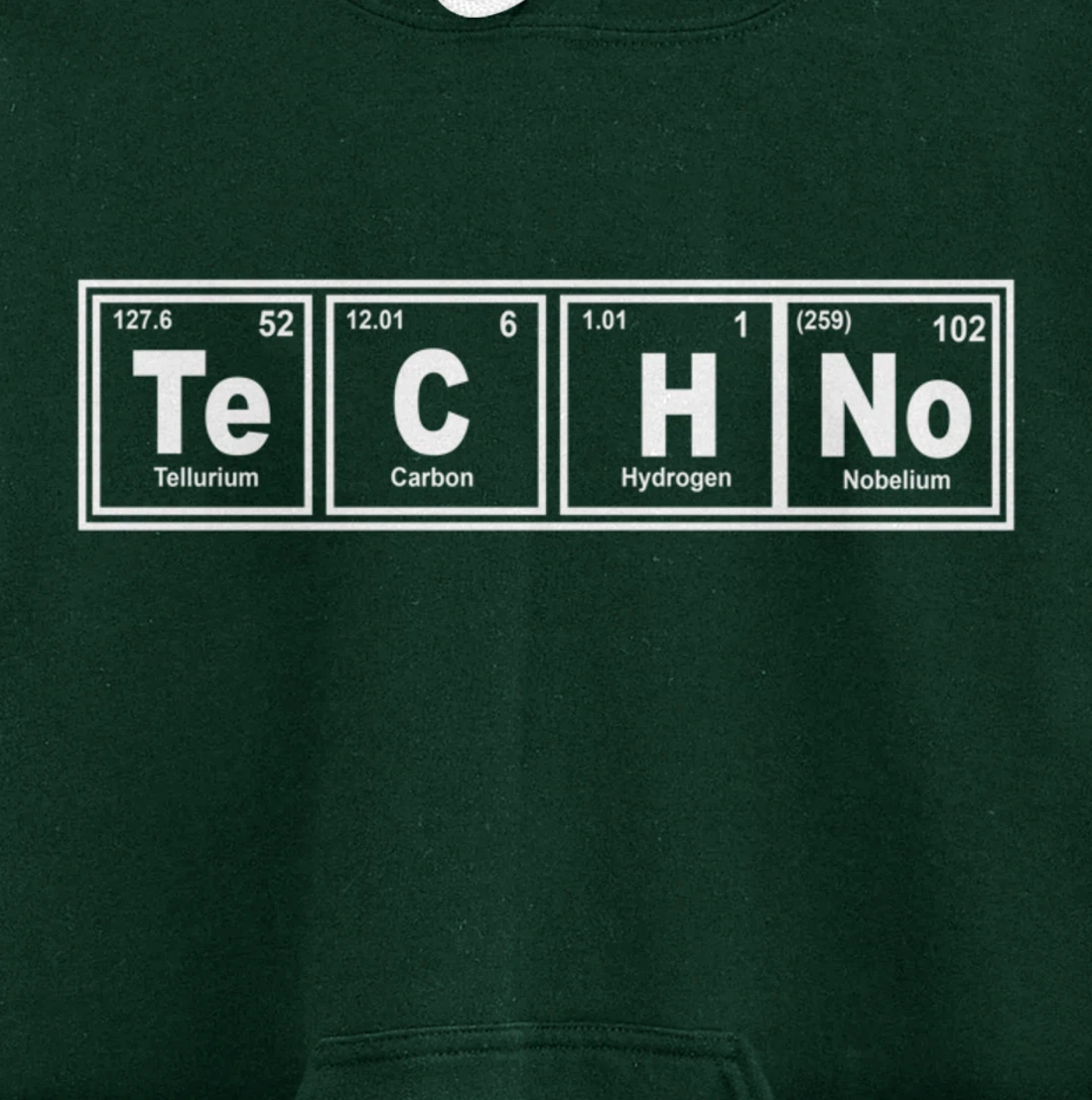 EDM Music Techno Periodic Table Chemistry For DJ Producer Pullover Hoodie