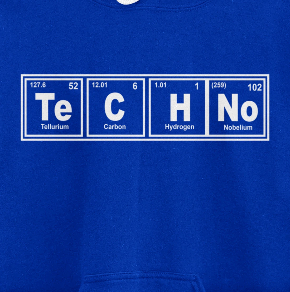 EDM Music Techno Periodic Table Chemistry For DJ Producer Pullover Hoodie