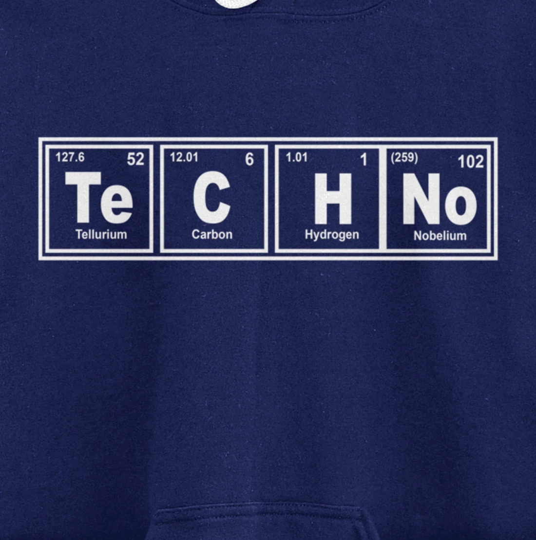 EDM Music Techno Periodic Table Chemistry For DJ Producer Pullover Hoodie