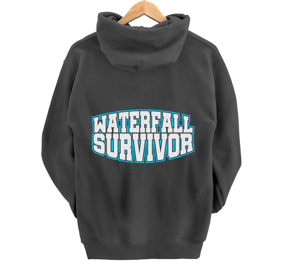 Survived Waterfall Agile Project Management Funny PM Coach Pullover Hoodie