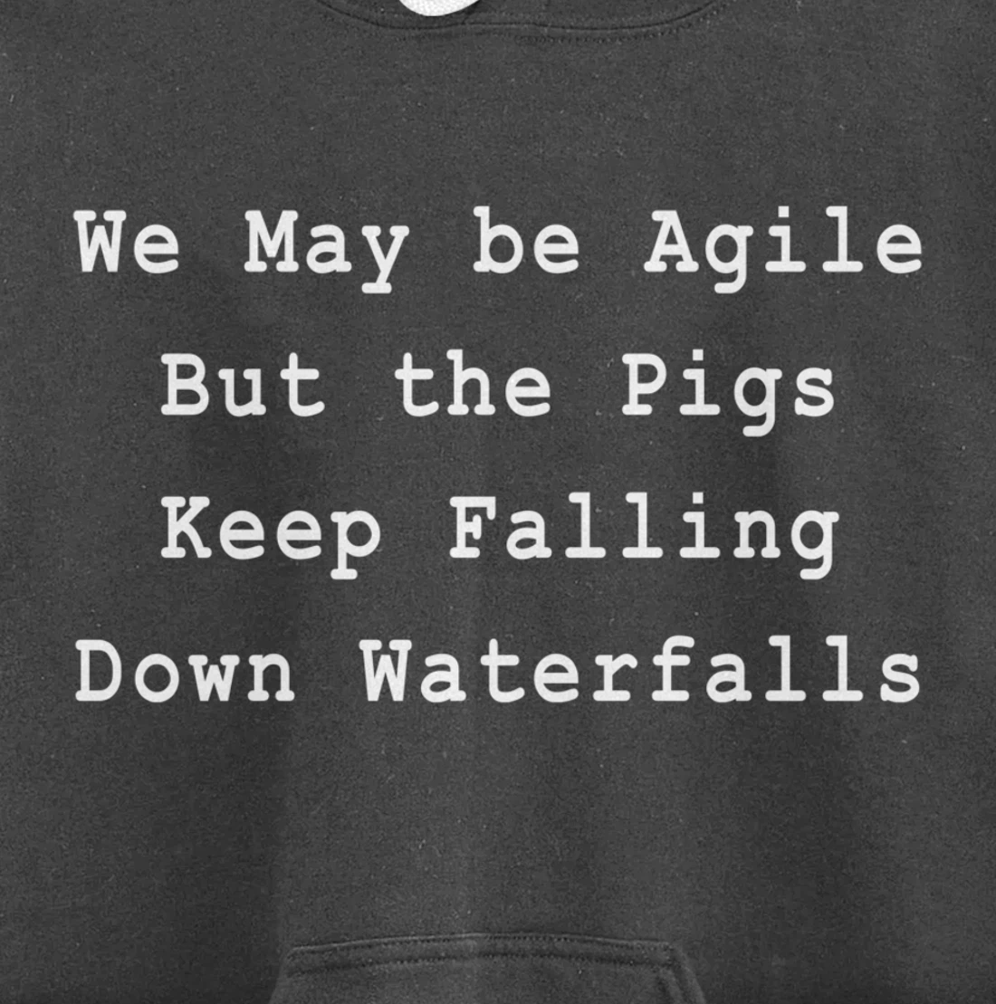 Agile Pigs Waterfalls Project Management Funny PM Coach Pullover Hoodie