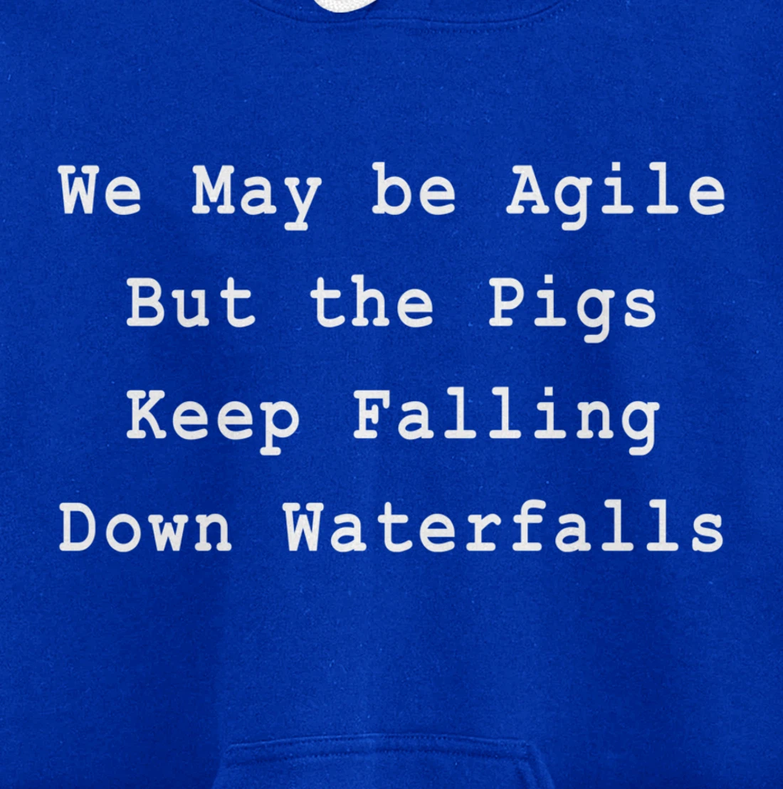 Agile Pigs Waterfalls Project Management Funny PM Coach Pullover Hoodie