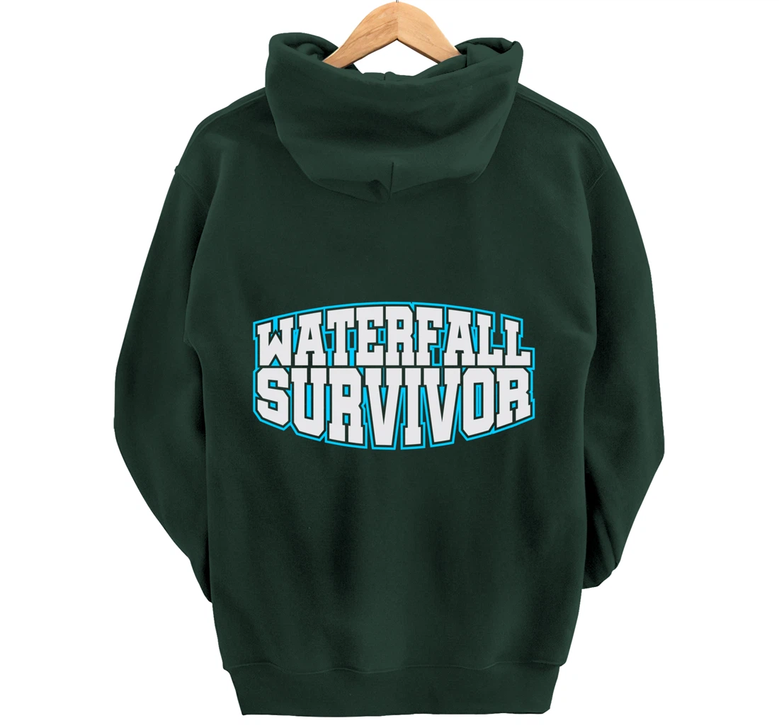 Survived Waterfall Agile Project Management Funny PM Coach Pullover Hoodie