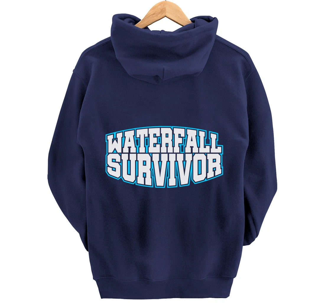 Survived Waterfall Agile Project Management Funny PM Coach Pullover Hoodie