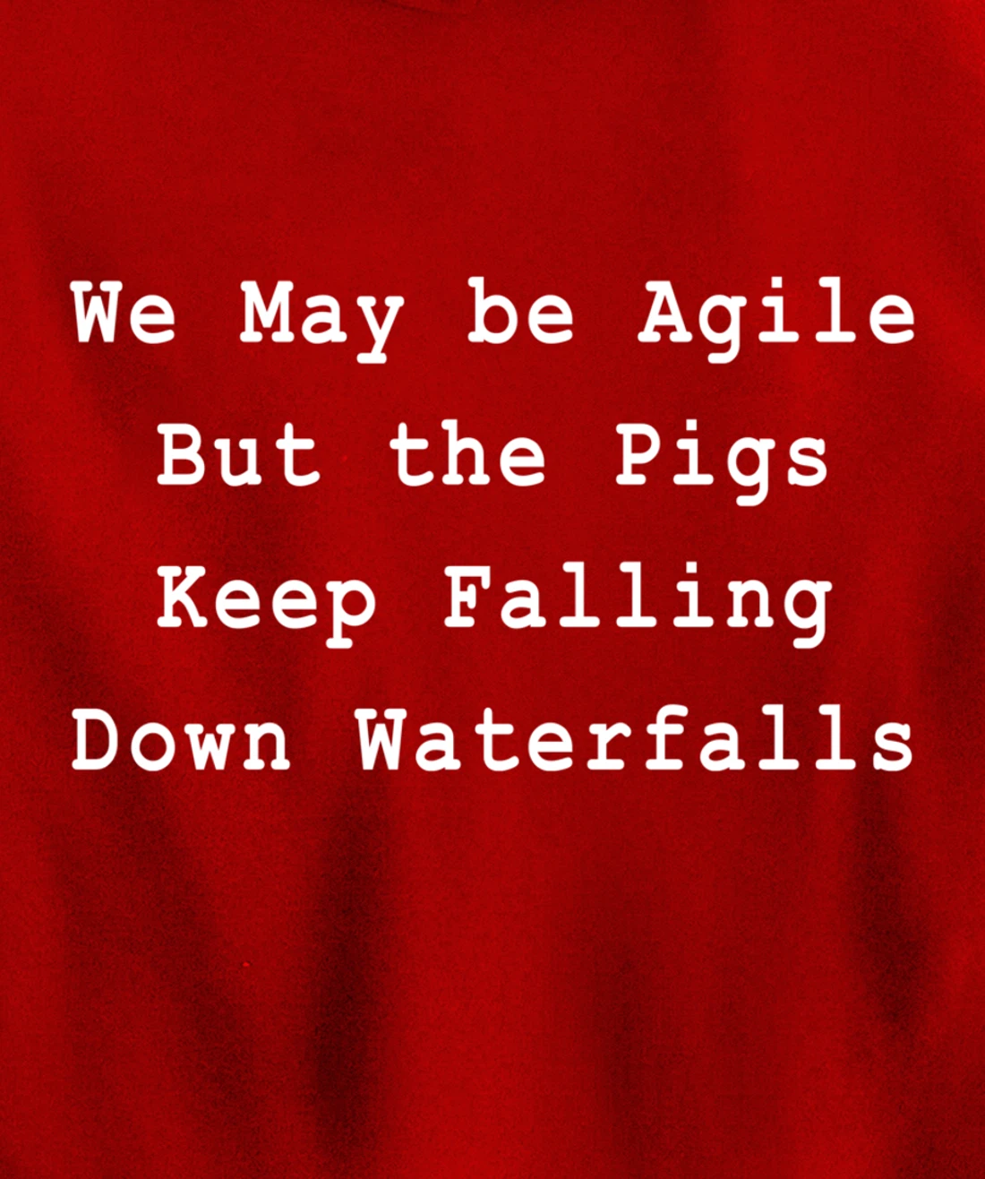 Agile Pigs Waterfalls Project Management Funny PM Coach Pullover Hoodie