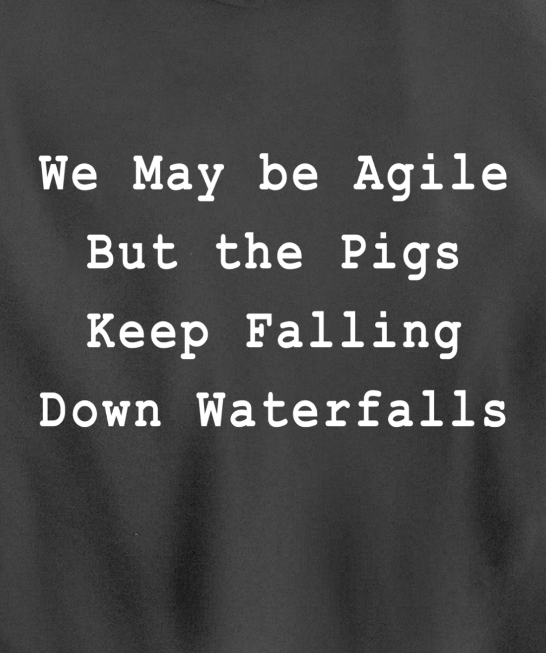 Agile Pigs Waterfalls Project Management Funny PM Coach Pullover Hoodie