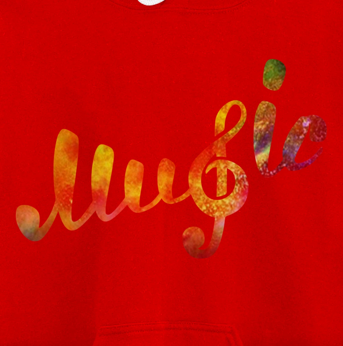 Music Lover Note Treble Clef Colorful School Class Pullover Hoodie