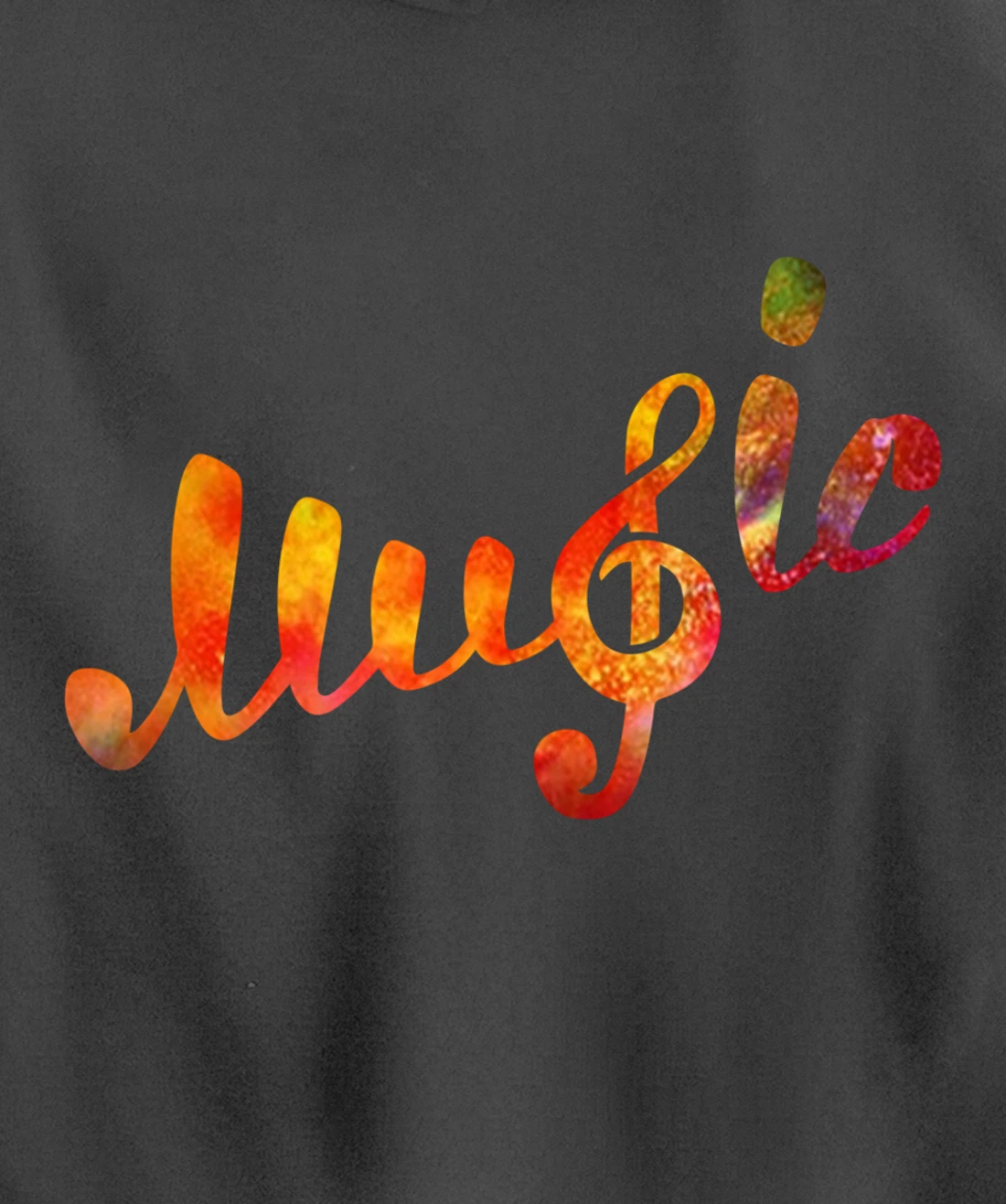 Music Lover Note Treble Clef Colorful School Class Pullover Hoodie