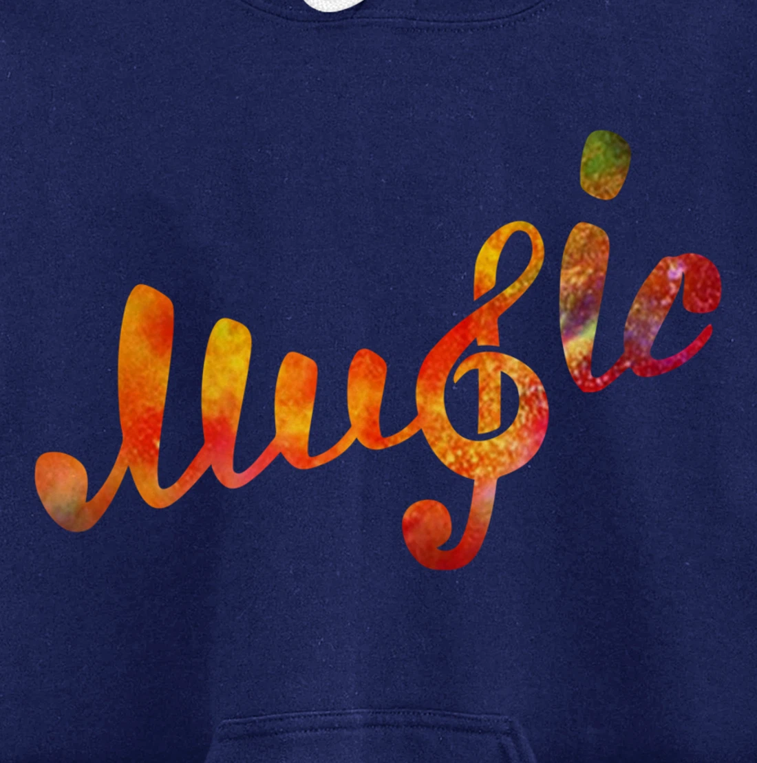 Music Lover Note Treble Clef Colorful School Class Pullover Hoodie