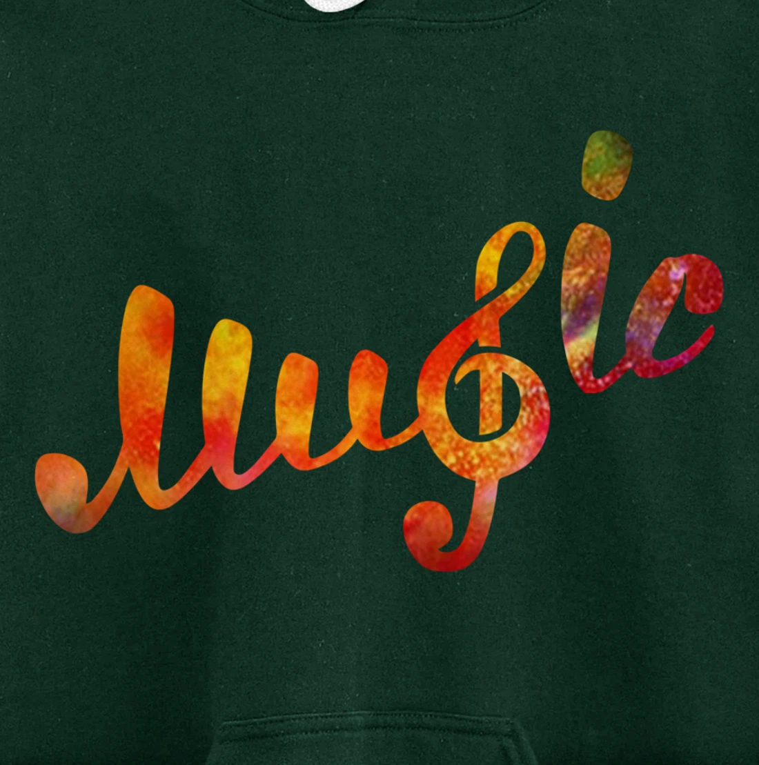 Music Lover Note Treble Clef Colorful School Class Pullover Hoodie