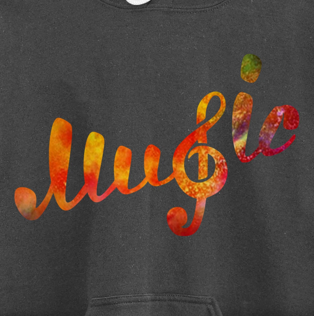 Music Lover Note Treble Clef Colorful School Class Pullover Hoodie