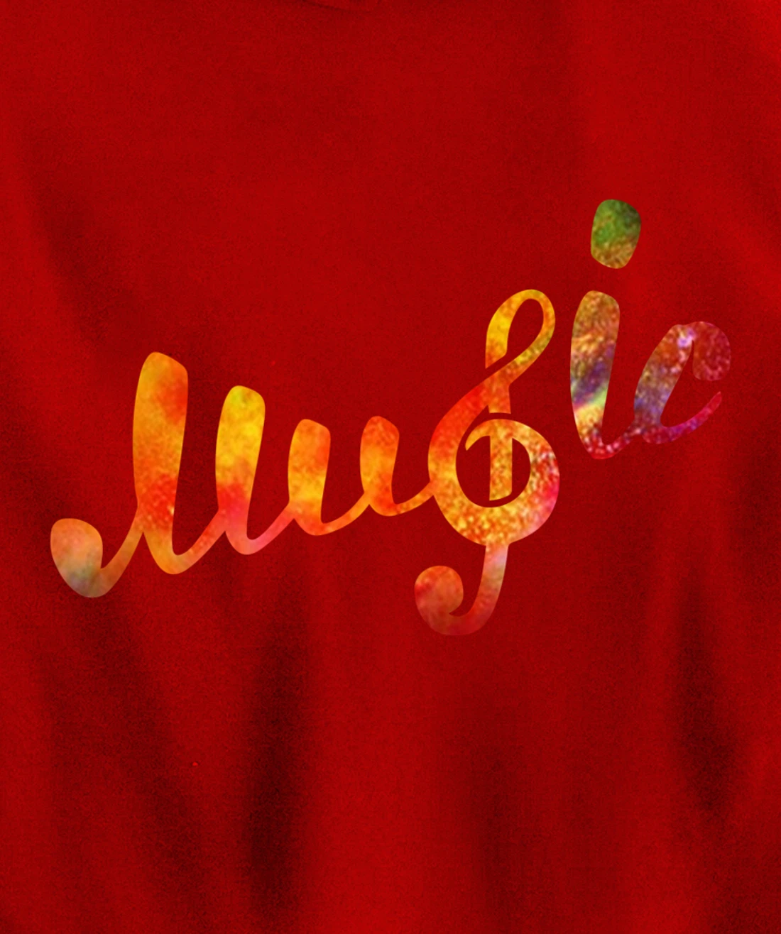 Music Lover Note Treble Clef Colorful School Class Pullover Hoodie