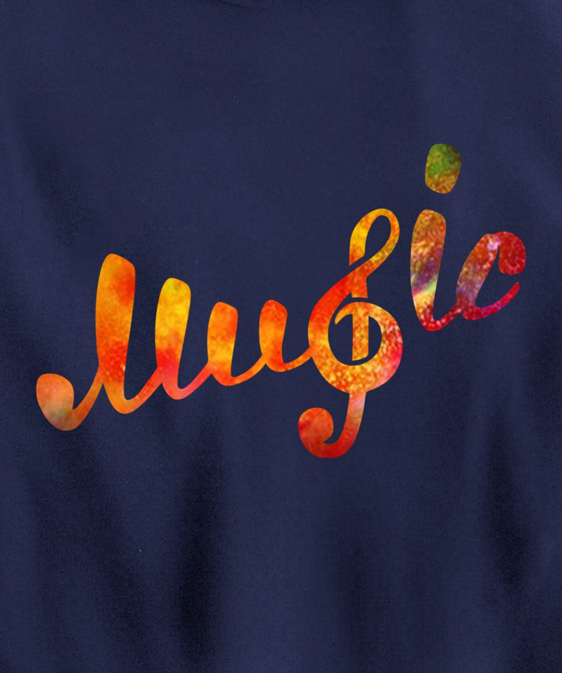 Music Lover Note Treble Clef Colorful School Class Pullover Hoodie