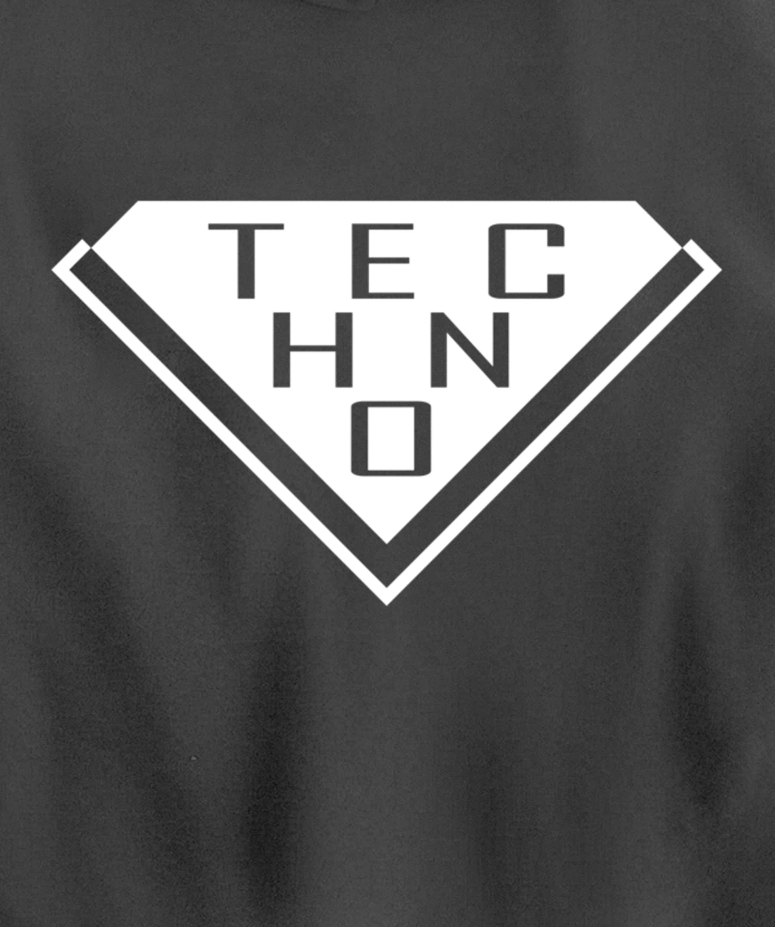 Minimalist Stylish Techno Music For Raver Synth Lover Pullover Hoodie