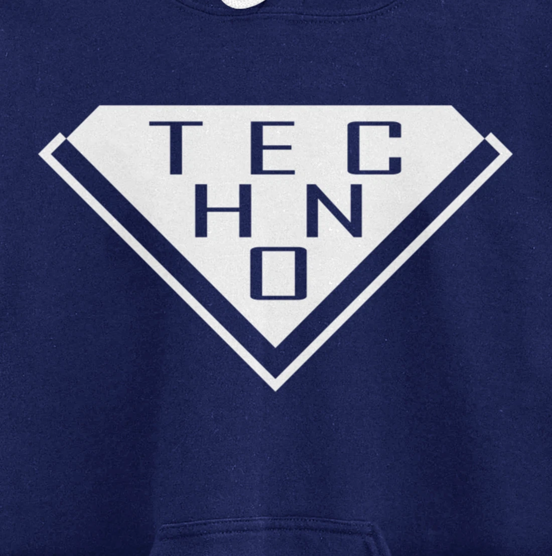 Minimalist Stylish Techno Music For Raver Synth Lover Pullover Hoodie