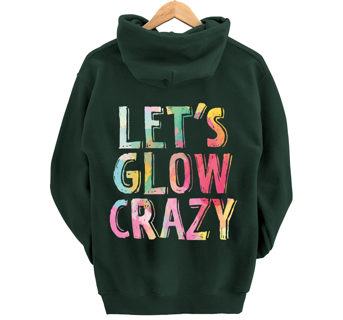 Techno Music Glow Dance Party Festival For Raver EDM Lover Pullover Hoodie