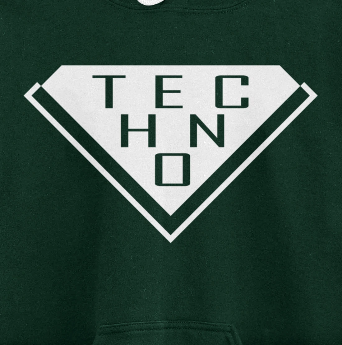 Minimalist Stylish Techno Music For Raver Synth Lover Pullover Hoodie