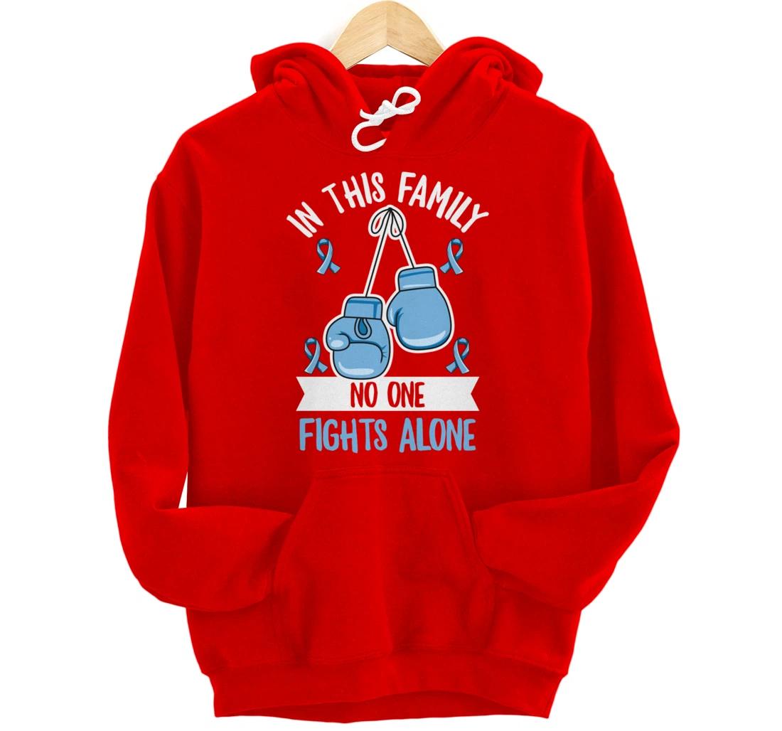 Prostate Cancer Awareness Design for a Supporter of Warrior Pullover Hoodie