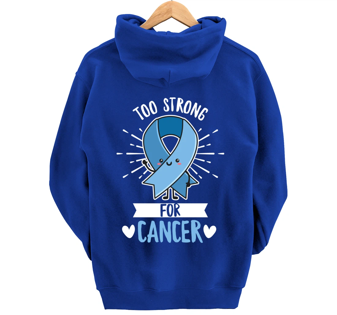 Fight Prostate Cancer Quote for a Prostate Cancer Warrior Pullover Hoodie